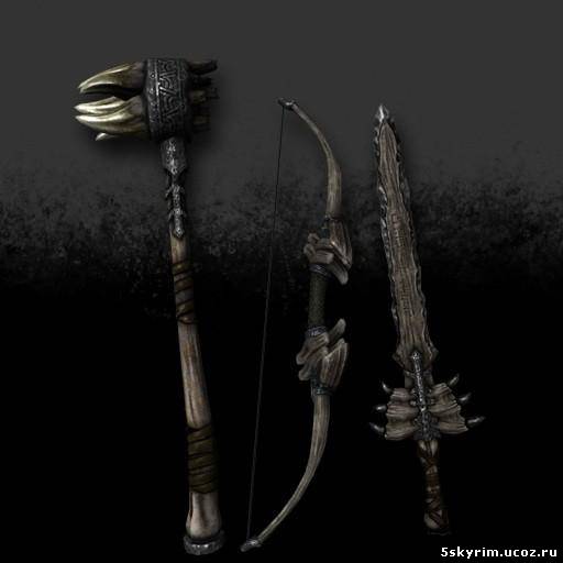 3 оружия из костей Драконов: Dragon Bone Weapons