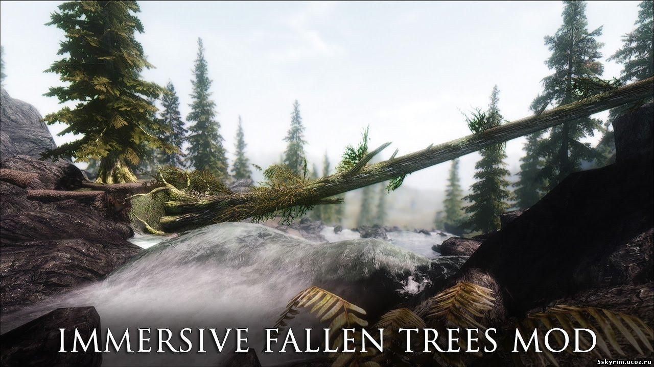 Больше деревьев в игре: Immersive Fallen Trees Mod
